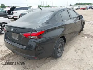 2020 Nissan Versa S with VIN 3N1CN8DV8LL916258, listed as a IAAI auction lot 42130248 with 45,414 mi miles. Bid and sale history available at carsss.com. Image 4.