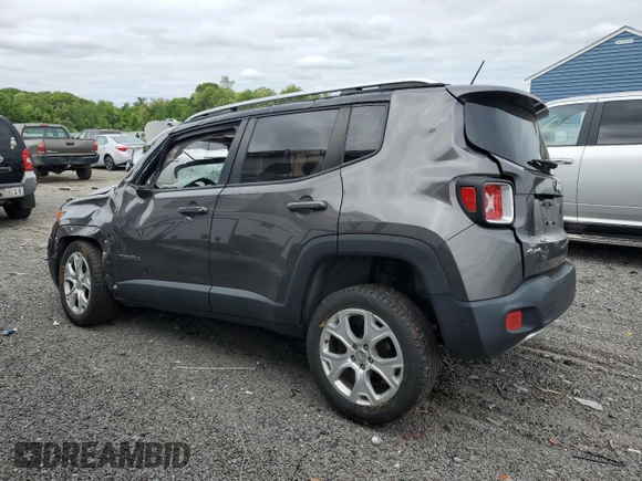 2016 Jeep Renegade Limited with VIN ZACCJBDT0GPD74512, listed as a Copart auction lot 57263705 with Not provided miles and Salvage title. Bid and sale history available at DreamBid. Image 2.