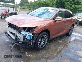 2024 Lexus RX 350h with VIN 2T2BBMCA1RC054680, listed as a IAAI auction lot 42157910 with 5,392 mi miles and . Bid and sale history available at DreamBid. Image 21.
