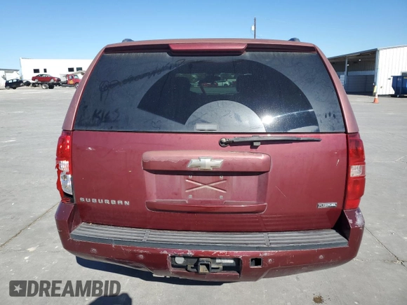 2008 Chevrolet Suburban LT w/2LT with VIN 3GNFC16048G189555, listed as a Copart auction lot 80163304 with 242,444 mi miles and Salvage Title. Bid and sale history available at carsss.com. Image 6.