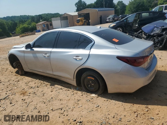 2018 Infiniti Q50 Luxe with VIN JN1EV7AP8JM363476, listed as a Copart auction lot 61403305 with Not provided miles and Salvage title. Bid and sale history available at DreamBid. Image 2.