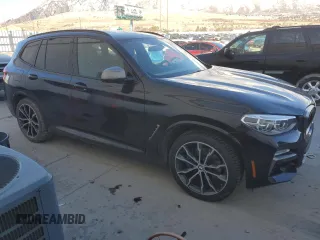2019 BMW X3 M40i with VIN 5UXTS3C58K0Z07659, listed as a Copart auction lot 45926145 with 36,972 mi miles and Salvage Title. Bid and sale history available at DreamBid. Image 4.