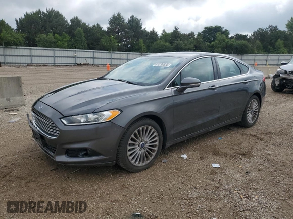 2016 Ford Fusion Titanium with VIN 3FA6P0K96GR317413, listed as a Copart auction lot 61256585 with 91,915 mi miles and Salvage title. Bid and sale history available at DreamBid. Image 1.