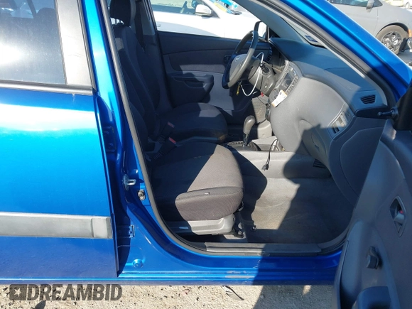2008 Kia Rio LX with VIN KNADE123X86356526, listed as a IAAI auction lot 41649783 with 201,934 mi miles. Bid and sale history available at carsss.com. Image 5.
