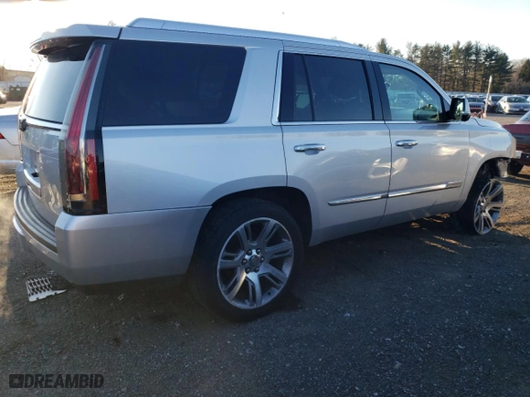 2015 Cadillac Escalade Luxury with VIN 1GYS4MKJXFR737070, listed as a Copart auction lot 85854714 with 138,063 mi miles and Salvage Title. Bid and sale history available at carsss.com. Image 3.
