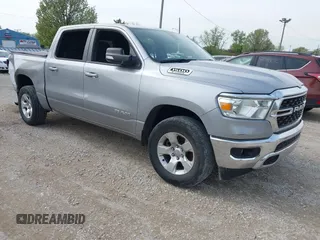 2022 Ram 1500 Big Horn with VIN 1C6RRFFG3NN258356, listed as a IAAI auction lot 42181879 with 72,696 mi miles and . Bid and sale history available at DreamBid. Image 1.