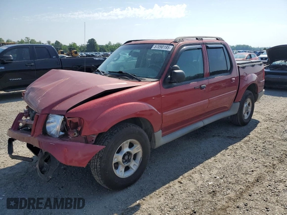 2003 Ford Explorer Sport Trac XLS with VIN 1FMZU67E13UA09380, listed as a Copart auction lot 57090195 with 223,654 mi miles and Salvage title. Bid and sale history available at DreamBid. Image 1.