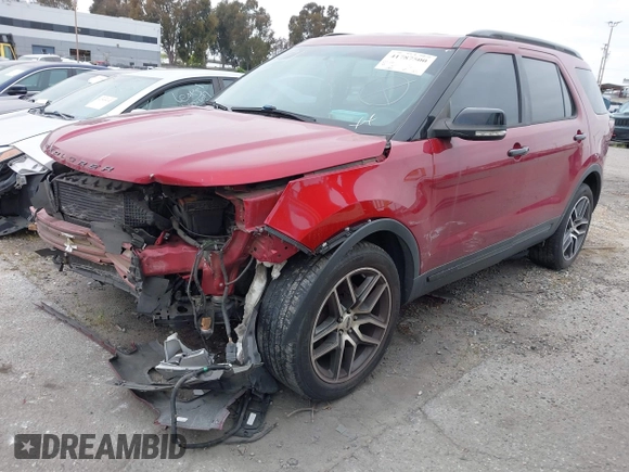 2017 Ford Explorer Sport with VIN 1FM5K8GT3HGB06956, listed as a IAAI auction lot 41787500 with Not Provided miles and . Bid and sale history available at carsss.com. Image 2.