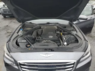 2015 Hyundai Genesis 3.8L with VIN KMHGN4JE8FU017367, listed as a Copart auction lot 72905964 with 107,057 mi miles and Salvage Title. Bid and sale history available at carsss.com. Image 12.