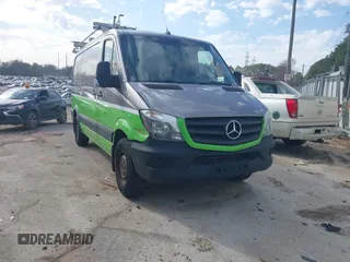 2016 Mercedes-Benz Sprinter Cargo with VIN WD3PE7DDXGP267888, listed as a IAAI auction lot 41536545 with 154,775 mi miles. Bid and sale history available at carsss.com. Image 1.