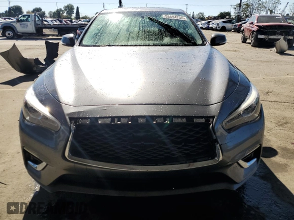 2019 Infiniti Q50 Luxe z VIN JN1EV7AP4KM514928, wystawiony jako Copart lot #56694755 z przebiegiem 63 705 mil mil oraz Szkoda całkowita • Salvage title. Historia ofert i sprzedaży dostępna na DreamBid. Obrazek 5.