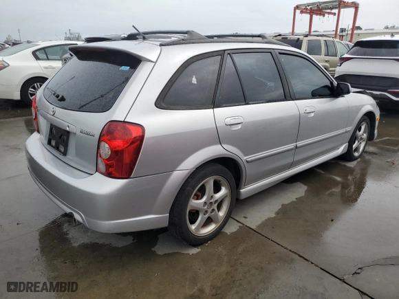 2002 Mazda Protege5 with VIN JM1BJ245721487122, listed as a Copart auction lot 76623344 with 199,545 mi miles and Non Repairable. Bid and sale history available at carsss.com. Image 3.