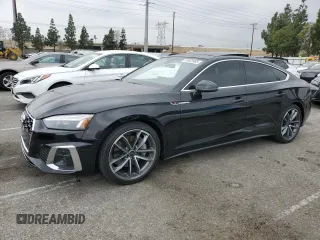 2024 Audi A5 Sportback S line Premium z VIN WAUDACF58RA109443, wystawiony jako Copart lot #50623905 z przebiegiem 7 341 mil mil oraz Szkoda całkowita • Salvage title. Historia ofert i sprzedaży dostępna na DreamBid. Obrazek 1.