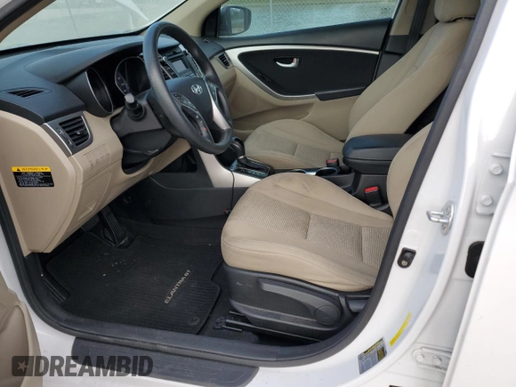 2013 Hyundai Elantra GT with VIN KMHD35LE5DU125664, listed as a Copart auction lot 76659154 with 0 mi miles and Non Repairable. Bid and sale history available at carsss.com. Image 7.