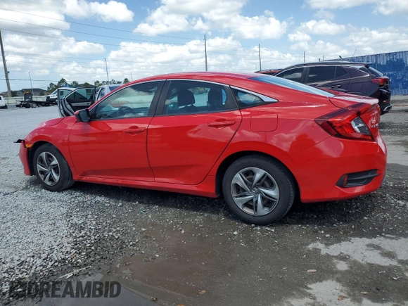 2019 Honda Civic Sedan LX with VIN 2HGFC2F63KH593619, listed as a Copart auction lot 51510595 with 51,467 mi miles and Salvage Title. Bid and sale history available at carsss.com. Image 2.