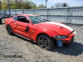 2021 Ford Mustang GT with VIN 1FA6P8CF6M5116547, listed as a Copart auction lot 54129165 with 71,620 mi miles and Salvage title. Bid and sale history available at DreamBid. Image 4.
