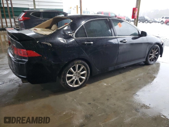 2008 Acura TSX Nav with VIN JH4CL96918C006087, listed as a Copart auction lot 43592125 with 222,073 mi miles and Salvage title. Bid and sale history available at DreamBid. Image 3.