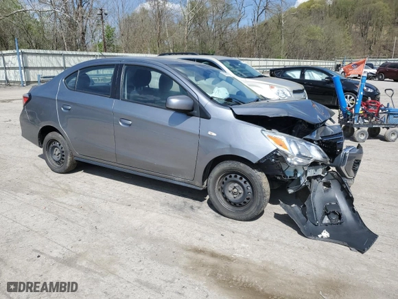 2022 Mitsubishi Mirage G4 ES with VIN ML32FUFJ8NHF02168, listed as a Copart auction lot 54548725 with 83,205 mi miles and Salvage Title. Bid and sale history available at carsss.com. Image 4.