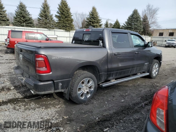 2020 Ram 1500 Big Horn with VIN 1C6SRFFT5LN410777, listed as a Copart auction lot 48045865 with 46,461 mi miles and Salvage Title. Bid and sale history available at carsss.com. Image 3.