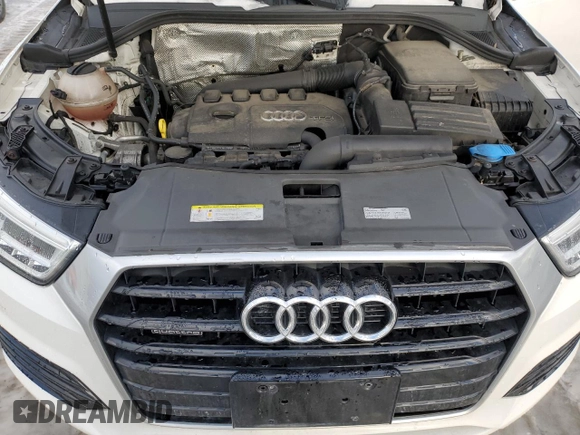 2017 Audi Q3 Prestige with VIN WA1GCCFS0HR015843, listed as a Copart auction lot 43771905 with 56,682 mi miles and Salvage Title. Bid and sale history available at carsss.com. Image 12.