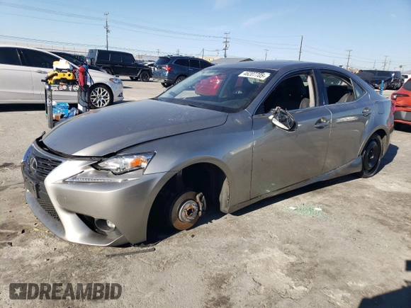 2015 Lexus IS 250 with VIN JTHBF1D28F5074303, listed as a Copart auction lot 46207705 with 101,745 mi miles and Salvage Title. Bid and sale history available at DreamBid. Image 1.