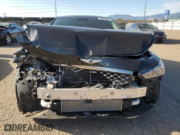 2019 Genesis G70 2.0T Advanced with VIN KMTG64LA9KU035240, listed as a Copart auction lot 70069044 with 0 mi miles and Salvage Title. Bid and sale history available at carsss.com. Image 5.