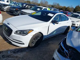 2016 Hyundai Genesis 3.8L with VIN KMHGN4JE6GU126346, listed as a IAAI auction lot 41375161 with 111,932 mi miles. Bid and sale history available at carsss.com. Image 18.