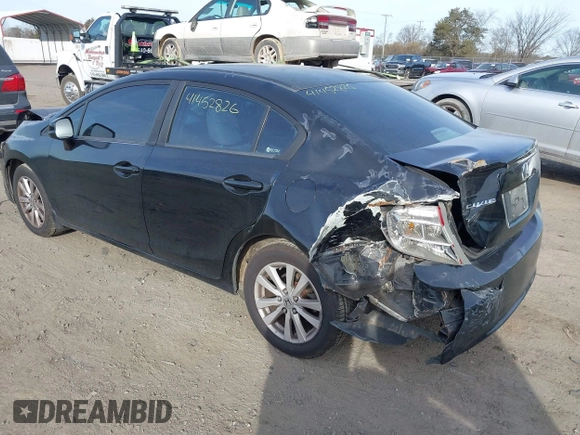 2012 Honda Civic EX with VIN 2HGFB2F81CH519248, listed as a IAAI auction lot 41452826 with 180,853 mi miles and . Bid and sale history available at DreamBid. Image 3.
