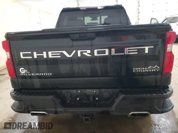 2019 Chevrolet Silverado 1500 High Country with VIN 1GCUYHED0KZ377463, listed as a Copart auction lot 83094554 with 162,921 mi miles and Salvage Title. Bid and sale history available at carsss.com. Image 6.