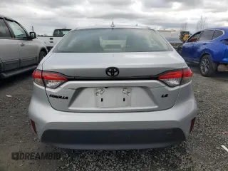 2023 Toyota Corolla LE with VIN JTDB4MEE9P3005828, listed as a Copart auction lot 47318595 with 15,593 mi miles and Salvage Title. Bid and sale history available at carsss.com. Image 6.