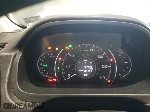 2012 Honda CR-V LX with VIN 5J6RM4H32CL017106, listed as a Copart auction lot 61435785 with 196,439 mi miles and Salvage title. Bid and sale history available at DreamBid. Image 9.