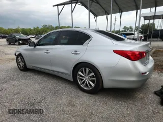 2014 Infiniti Q50 Premium with VIN JN1BV7AP4EM671611, listed as a Copart auction lot 63698505 with 134,904 mi miles and Salvage title. Bid and sale history available at DreamBid. Image 2.