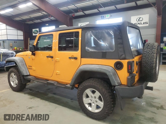 2012 Jeep Wrangler Unlimited Sport with VIN 1C4BJWDG1CL131876, listed as a Copart auction lot 56678175 with 217,109 mi miles and Clean title. Bid and sale history available at DreamBid. Image 2.