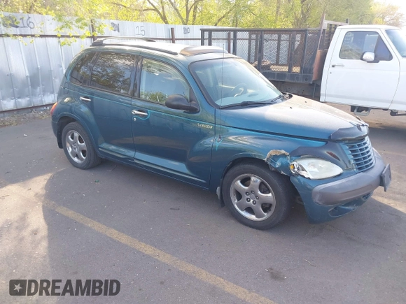 2001 Chrysler PT Cruiser with VIN 3C8FY4BB61T585792, listed as a IAAI auction lot 42103719 with 179,707 mi miles. Bid and sale history available at carsss.com. Image 1.