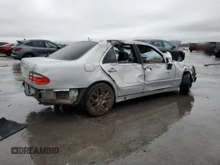 2001 Mercedes-Benz E-Class with VIN WDBJF65J71B282195, listed as a Copart auction lot 51190135 with 0 mi miles and Non Repairable. Bid and sale history available at carsss.com. Image 3.