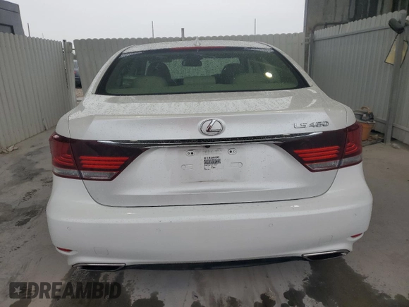 2016 Lexus LS 460 with VIN JTHBL5EF1G5140323, listed as a Copart auction lot 46090725 with 62,707 mi miles and Salvage title. Bid and sale history available at DreamBid. Image 6.