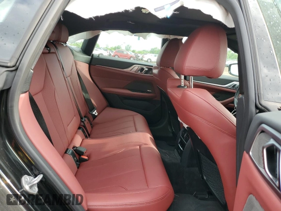 2023 BMW i4 eDrive35 with VIN WBY43AW07PFR07338, listed as a Copart auction lot 55706144 with 8,579 mi miles and Non Repairable. Bid and sale history available at carsss.com. Image 10.