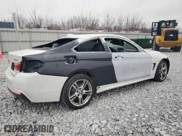 2016 BMW 4 Series 435i xDrive with VIN WBA3R5C55GK373361, listed as a Copart auction lot 85918674 with Not provided miles and Salvage title. Bid and sale history available at DreamBid. Image 3.