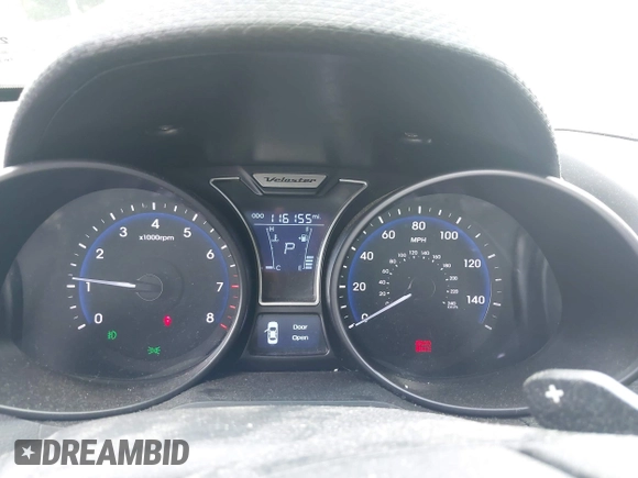 2013 Hyundai Veloster Turbo with VIN KMHTC6AE5DU143733, listed as a IAAI auction lot 42116317 with 116,155 mi miles and . Bid and sale history available at DreamBid. Image 7.