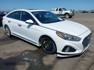 2018 Hyundai Sonata SEL with VIN 5NPE34AF7JH623515, listed as a IAAI auction lot 42083611 with 98,899 mi miles and . Bid and sale history available at carsss.com. Image 1.