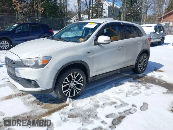 2016 Mitsubishi Outlander Sport 2.4 ES with VIN JA4AR3AW0GZ054655, listed as a IAAI auction lot 41866758 with 100,018 mi miles. Bid and sale history available at carsss.com. Image 2.
