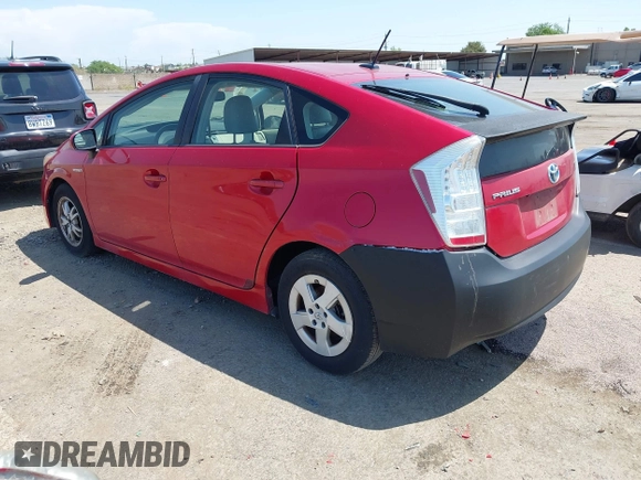 2010 Toyota Prius II with VIN JTDKN3DU6A0240342, listed as a IAAI auction lot 42151133 with 208,355 mi miles. Bid and sale history available at carsss.com. Image 3.
