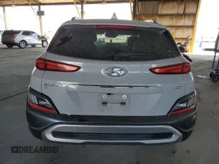 2023 Hyundai Kona Limited with VIN KM8K53A33PU010430, listed as a Copart auction lot 87010774 with 48,714 mi miles and Salvage Title. Bid and sale history available at carsss.com. Image 6.