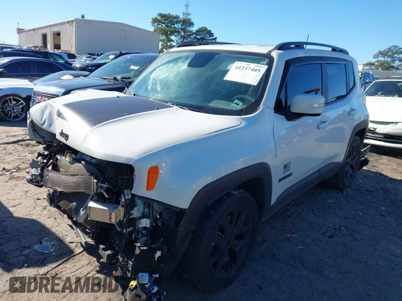 2018 Jeep Renegade Altitude with VIN ZACCJABB7JPJ09675, listed as a IAAI auction lot 41237405 with 64,103 mi miles and . Bid and sale history available at DreamBid. Image 17.