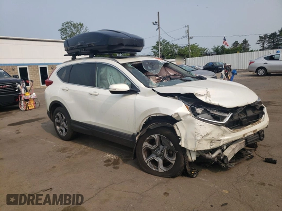 2018 Honda CR-V EX-L z VIN 2HKRW2H82JH672268, wystawiony jako Copart lot #59413585 z przebiegiem Nie podano mil oraz Szkoda całkowita • Salvage title. Historia ofert i sprzedaży dostępna na DreamBid. Obrazek 4.