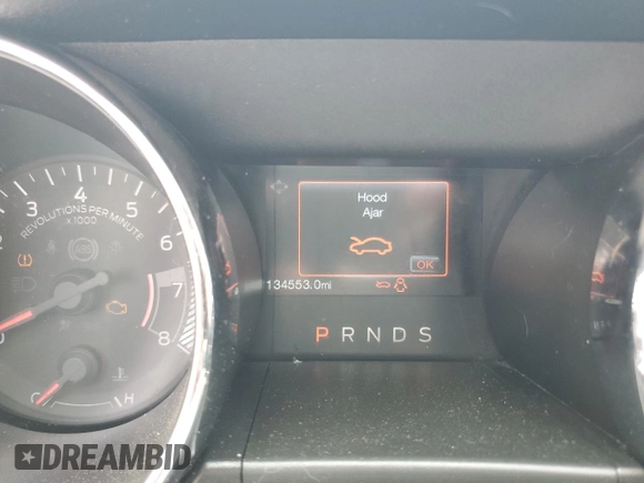 2016 Ford Mustang V6 with VIN 1FA6P8AM2G5246041, listed as a Copart auction lot 57300875 with 134,553 mi miles and Salvage title. Bid and sale history available at DreamBid. Image 8.