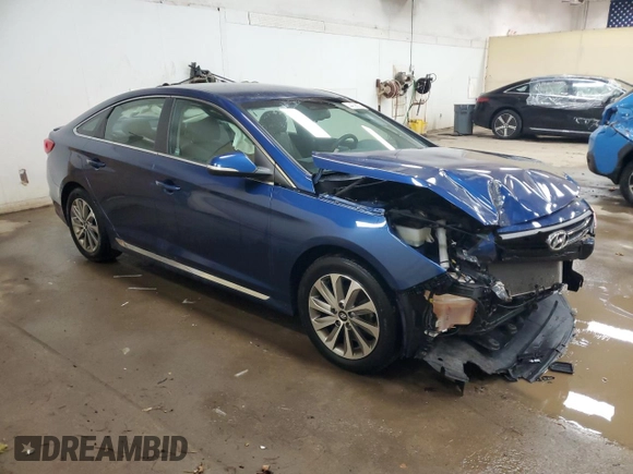 2016 Hyundai Sonata Sport with VIN 5NPE34AFXGH295077, listed as a Copart auction lot 44036075 with 90,396 mi miles and Clean Title. Bid and sale history available at DreamBid. Image 4.