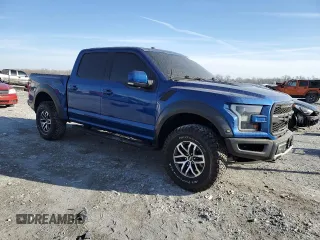 2017 Ford F-150 Raptor with VIN 1FTFW1RG1HFB54904, listed as a Copart auction lot 48916505 with 97,871 mi miles and Salvage Title. Bid and sale history available at carsss.com. Image 4.