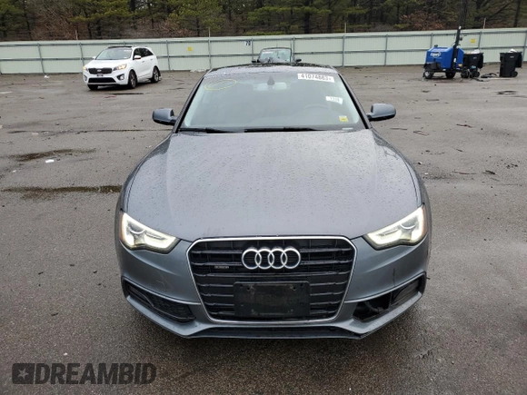 2016 Audi A5 Premium with VIN WAUD2AFR8GA026063, listed as a Copart auction lot 41074883 with 62,579 mi miles and Non repairable. Bid and sale history available at DreamBid. Image 5.
