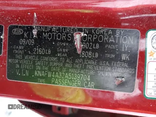 2010 Kia Forte SX with VIN KNAFW4A32A5139704, listed as a Copart auction lot 80333544 with 193,450 mi miles and Salvage Title. Bid and sale history available at carsss.com. Image 13.